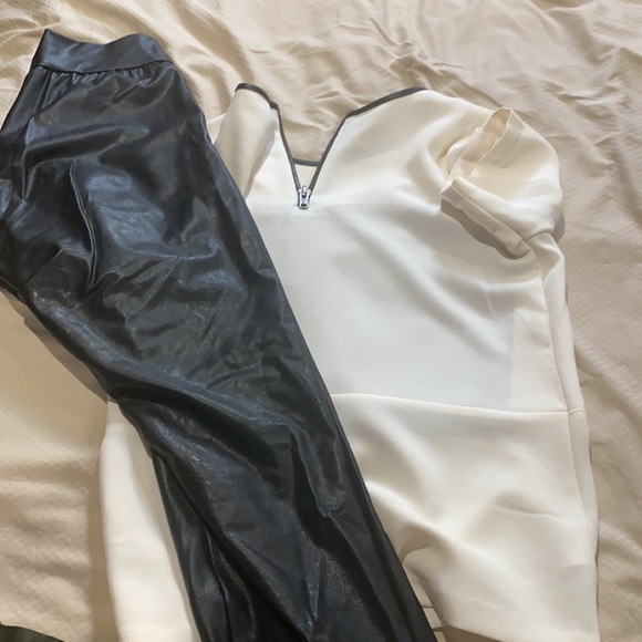 Bcbgeneration top with leather center piece - Picture 5 of 5